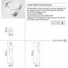 Lámpara de pie de jardín con diseño de estatua de luz LED RGBW - Penelope by Myyour viadurini