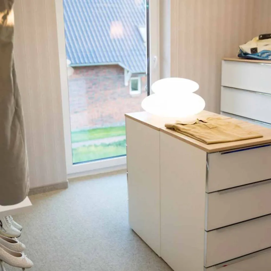 Lámpara de Pie para Interior o Exterior de Moderno Diseño Natural - Sassostar viadurini