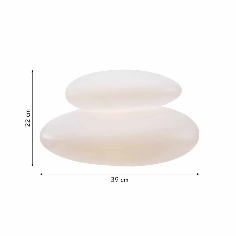 Lámpara de Pie para Interior o Exterior de Moderno Diseño Natural - Sassostar viadurini