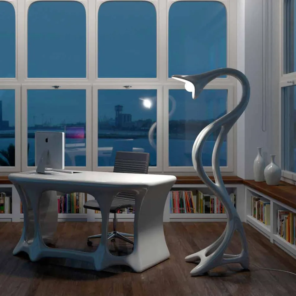 Lámpara de pie de diseño moderno Drago hecha en Italia viadurini