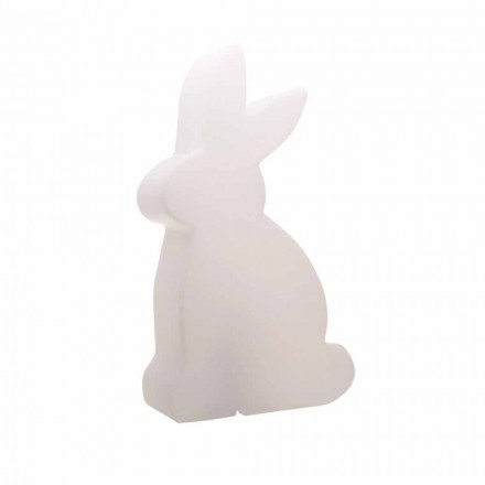 Lámpara de Pie de Diseño, Conejo Blanco para Interior y Exterior - Conigliostar viadurini