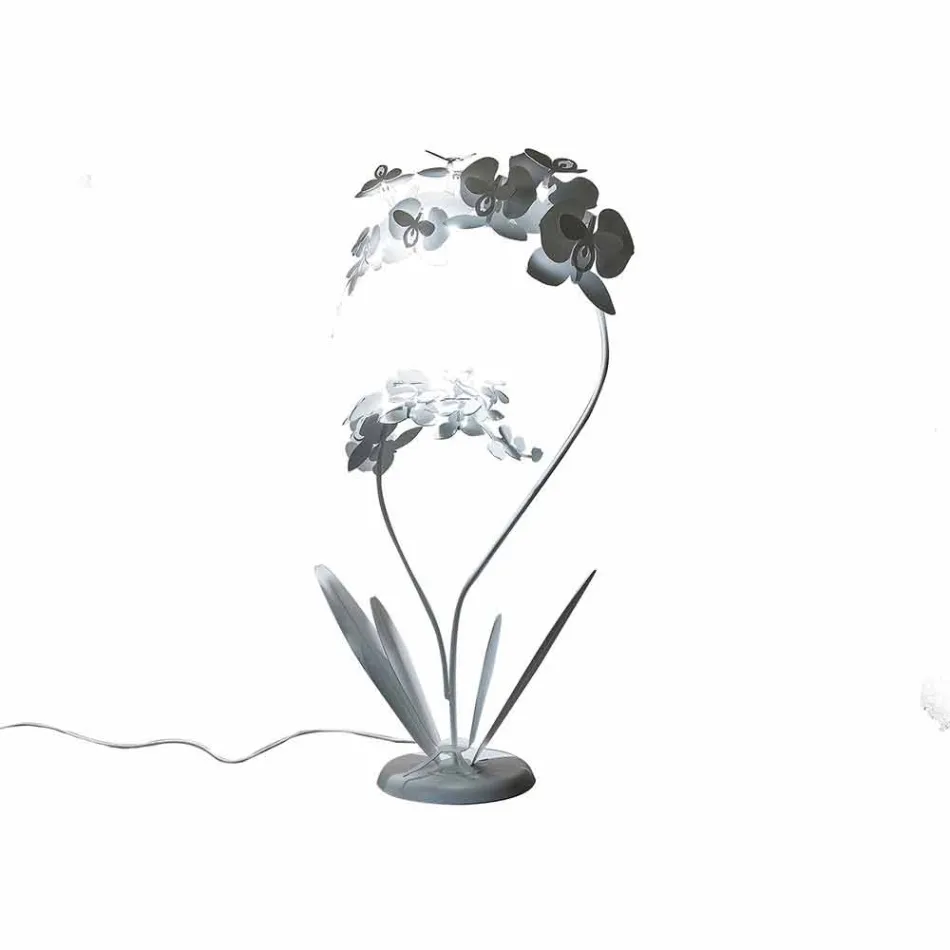 Lámpara de pie de hierro de diseño moderno Made in Italy - Amorpha viadurini