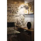 Lámpara de pie de hierro de diseño moderno Made in Italy - Amorpha viadurini