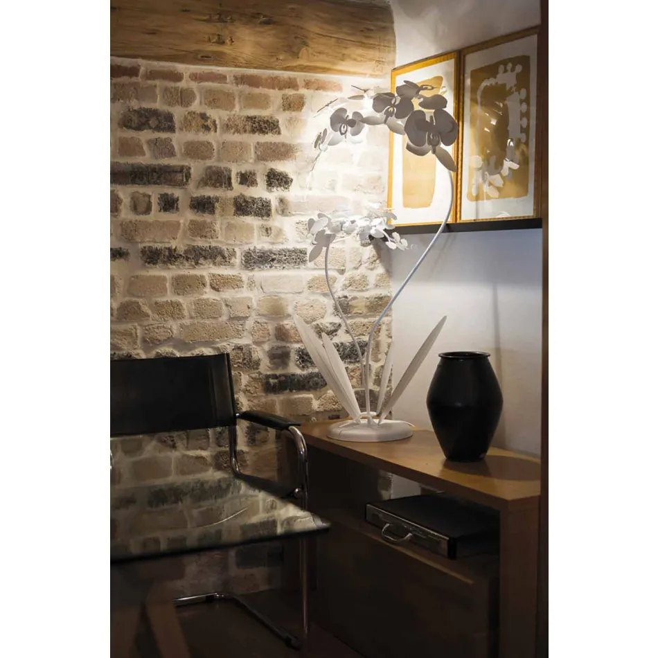 Lámpara de pie de hierro de diseño moderno Made in Italy - Amorpha viadurini