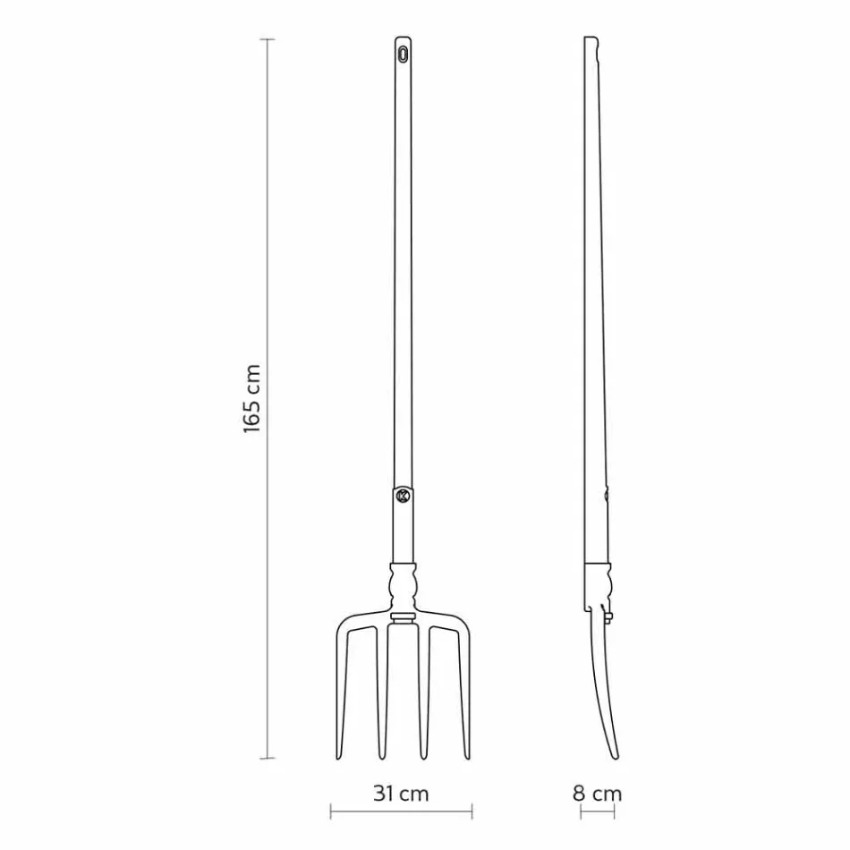 Lámpara de Pie Exterior en Tecnopolímero Blanco Diseño de 3 Formas - Herramientas viadurini