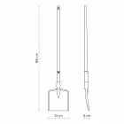 Lámpara de Pie Exterior en Tecnopolímero Blanco Diseño de 3 Formas - Herramientas viadurini