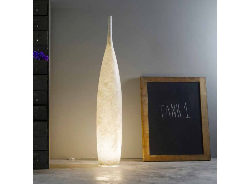 Lámpara de pie de diseño moderno H142cm In-es.artdesign Tank 1 coloured viadurini