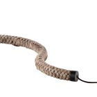 Lámpara de pie Grilli Snake en metal y tela, fabricada en Italia. viadurini