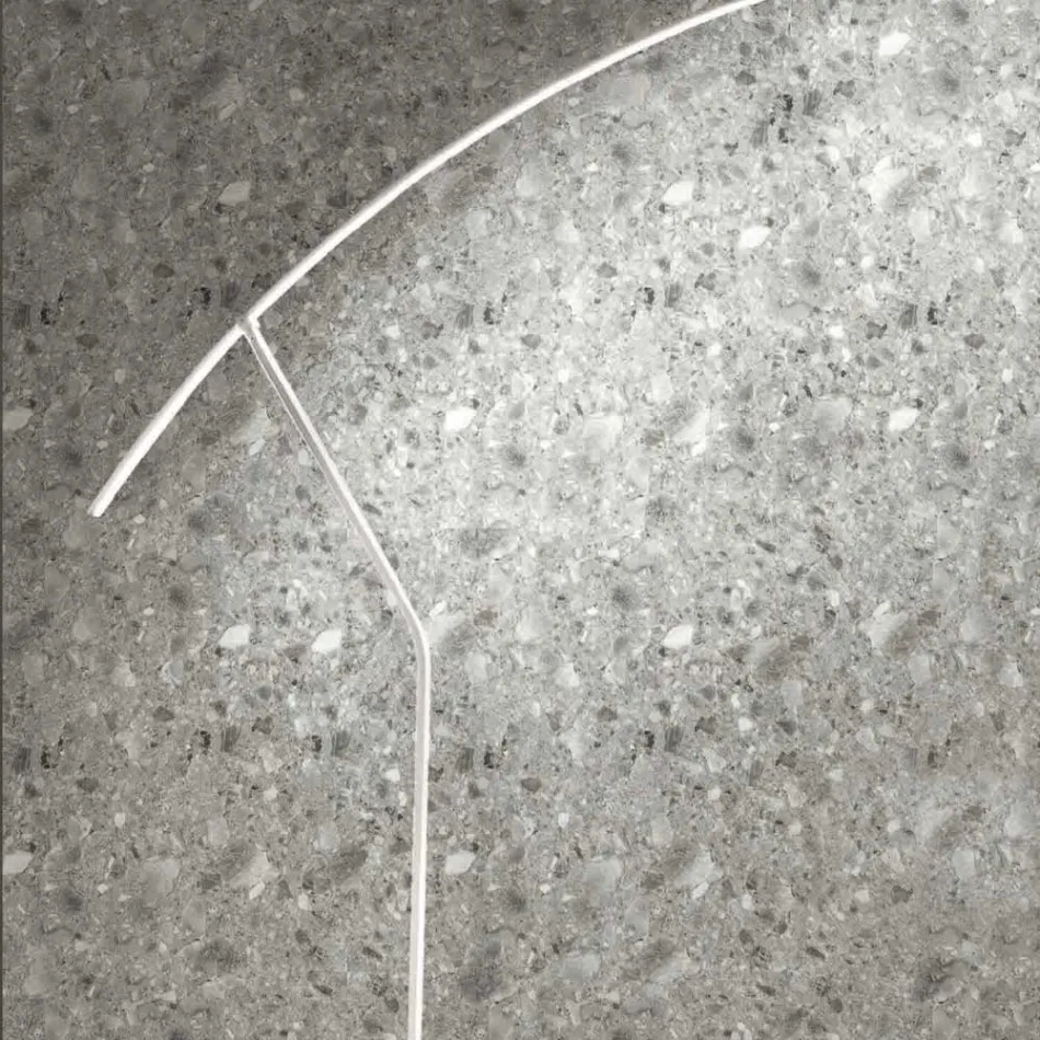 Lámpara de Pie en Metal Pintado en Diferentes Colores y LED Regulable - Arce viadurini