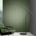 Lámpara de Pie en Metal Pintado en Diferentes Colores y LED Regulable - Arce viadurini