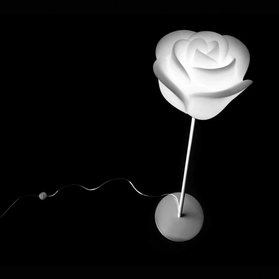 Lámpara de pie de plástico con diseño floral para exteriores - Baby Love de Myyour viadurini