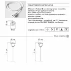 Lámpara de pie de plástico con diseño floral para exteriores - Baby Love de Myyour viadurini