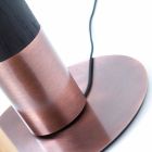 Lámpara de pie en roble macizo y latón Made in Italy de alta calidad - Oliva viadurini