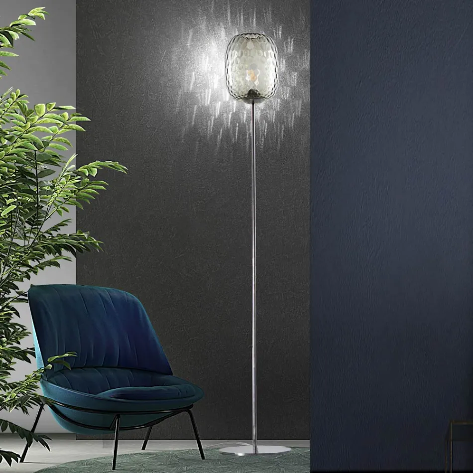 Lámpara de pie Venecia de vidrio soplado a mano 30 cm - Cloe Balloton viadurini