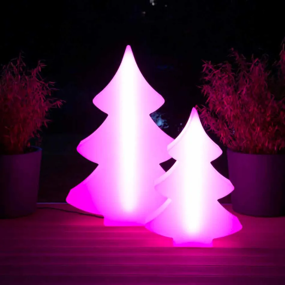 Lámpara de Pie Led, Solar o E27 en Plástico Diseño Navideño - Alberostar viadurini