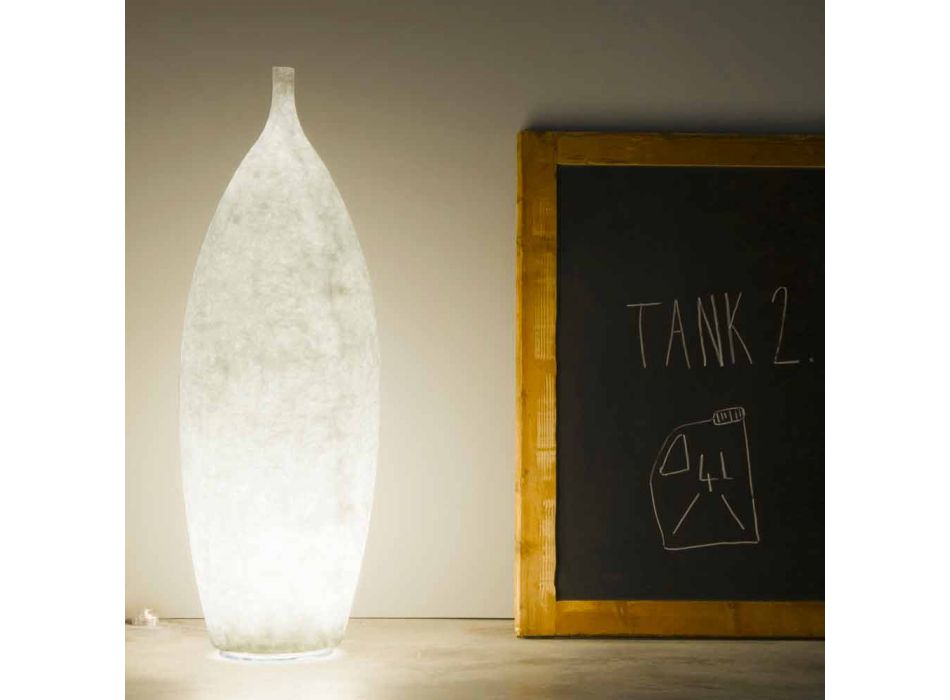 Lámpara de pie contemporánea de nebulita In-es.artdesign Tank 2 H92cm viadurini