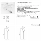 Lámpara de pie de exterior con diseño de flores de plástico - Baby Love de Myyour viadurini