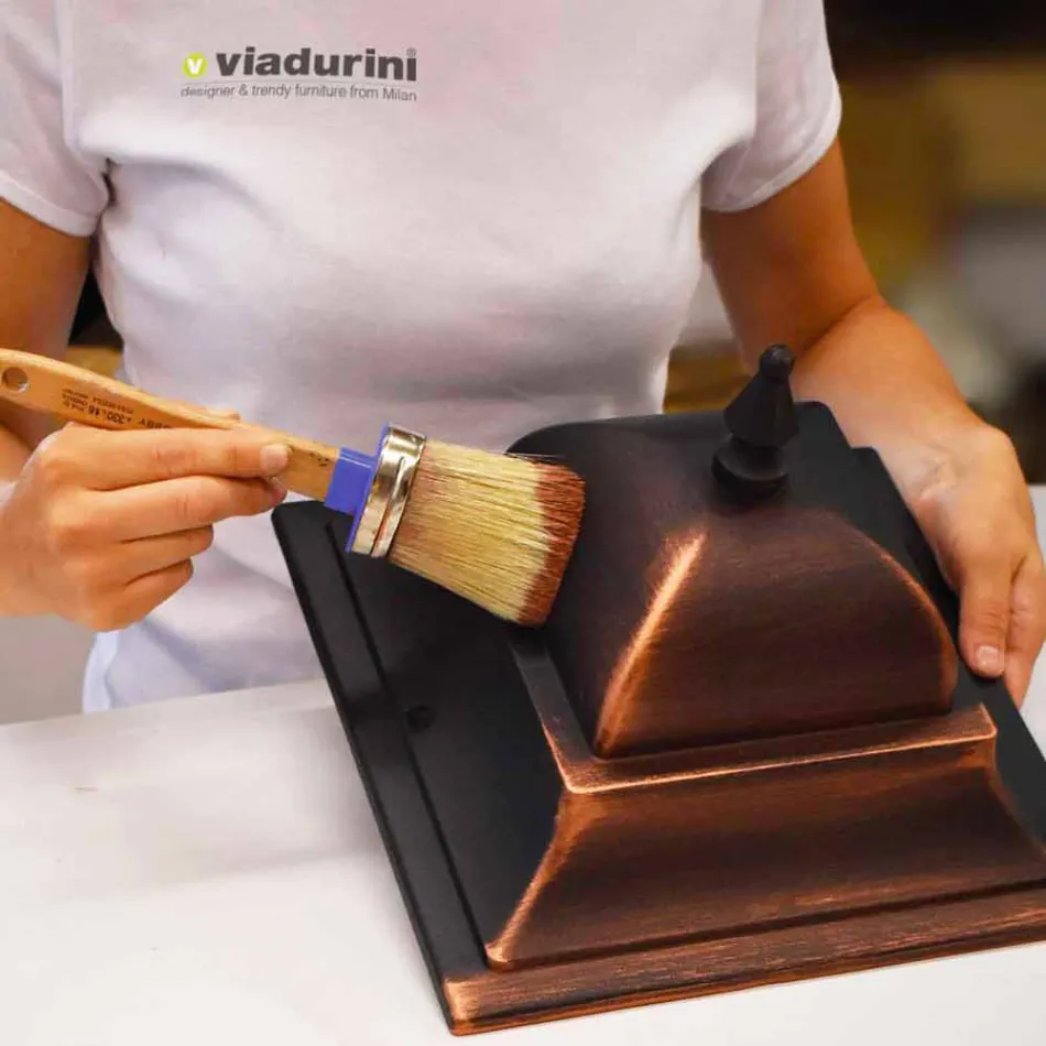 Lámpara de pie de exterior en aluminio fabricado en Italia, Aquilina viadurini