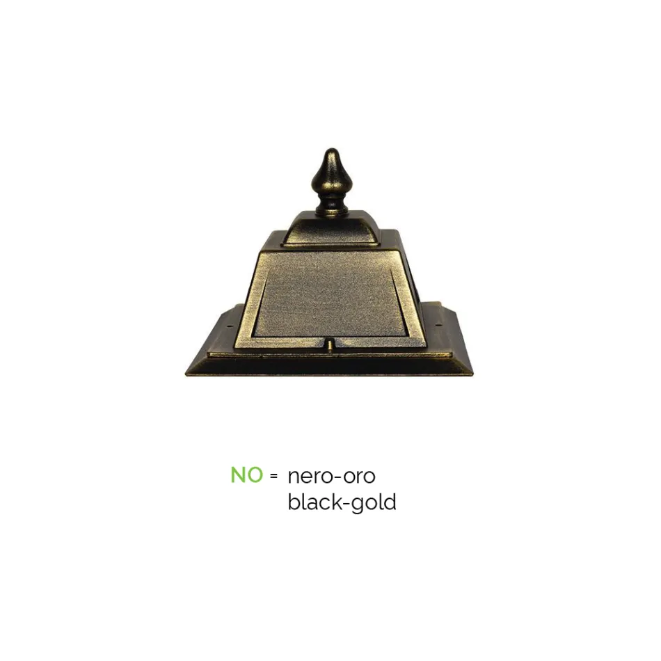 Lámpara de pie para exterior en aluminio vintage Made in Italy - Doroty viadurini