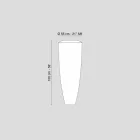 Lámpara de pie al aire libre Ldpe de diseño llevó gran obús viadurini