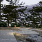 Lámpara de pie para exterior de latón y cobre Made in Italy - Sword viadurini