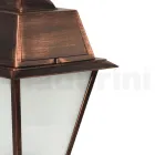 Lámpara de pie exterior vintage en aluminio Made in Italy - Doroty viadurini