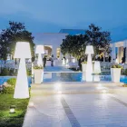 Lámpara de pie para interiores Slide Pivot blanco brillante fabricado en Italia viadurini