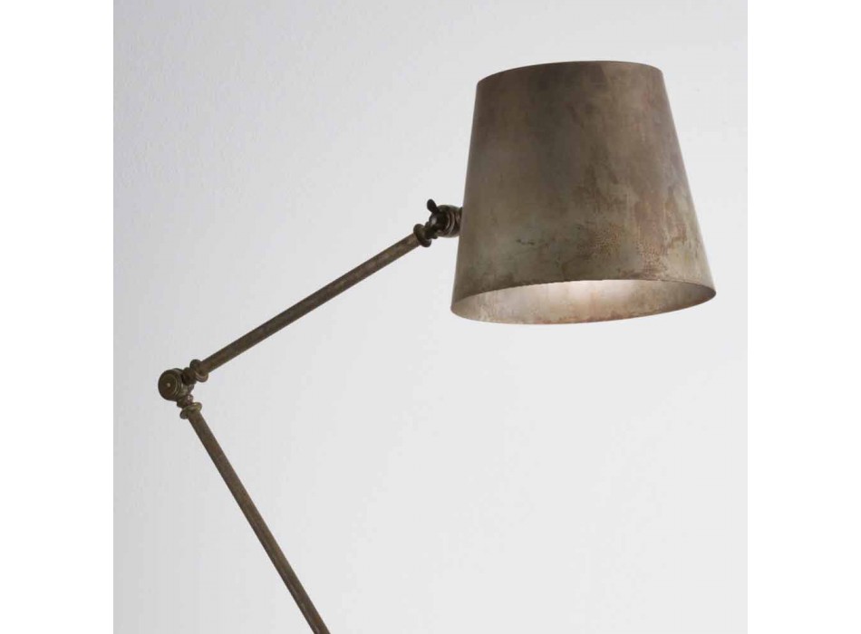 lámpara de pie ajustable de estilo industrial Reportero Il Fanale viadurini
