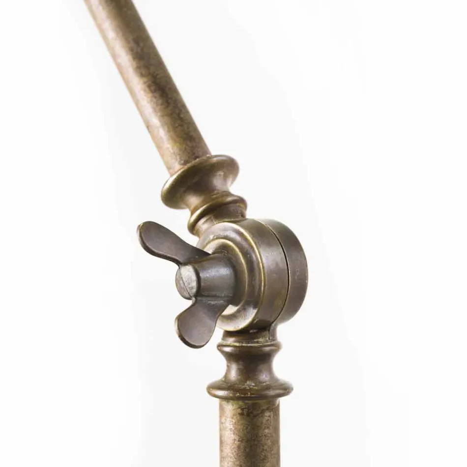 lámpara de pie ajustable de estilo industrial Reportero Il Fanale viadurini