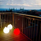 Lámpara de decoración para interiores o exteriores Bola de Navidad roja, blanca - Pallastar viadurini