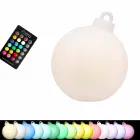 Lámpara de decoración para interiores o exteriores Bola de Navidad roja, blanca - Pallastar viadurini