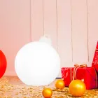 Lámpara de decoración para interiores o exteriores Bola de Navidad roja, blanca - Pallastar viadurini