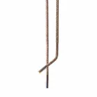 Lámpara de diseño de piel y metal Grilli Snake made in Italy. viadurini