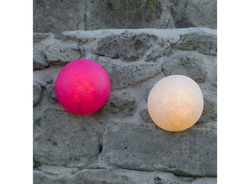 Lámpara de pared de diseño In-es.artdesign Botón en nebulita coloreada viadurini