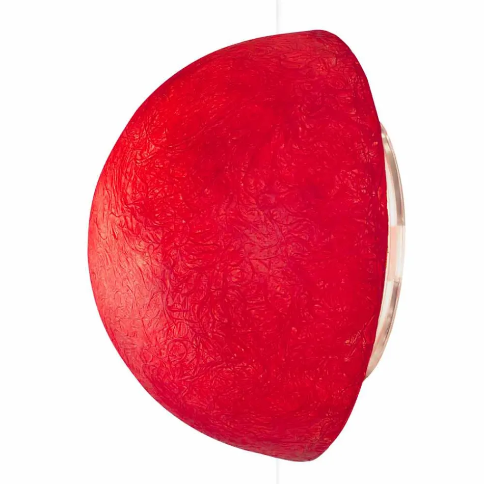 Lámpara de pared de diseño In-es.artdesign Botón en nebulita coloreada viadurini