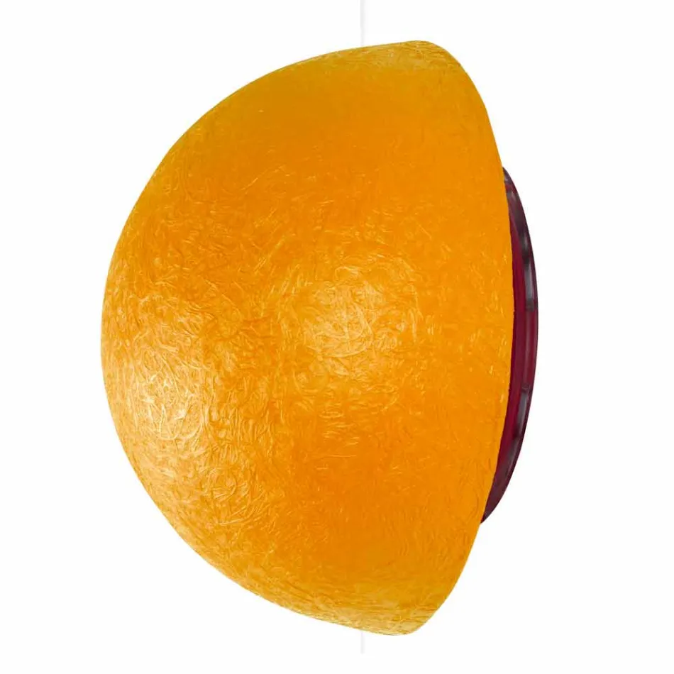 Lámpara de pared de diseño In-es.artdesign Botón en nebulita coloreada viadurini