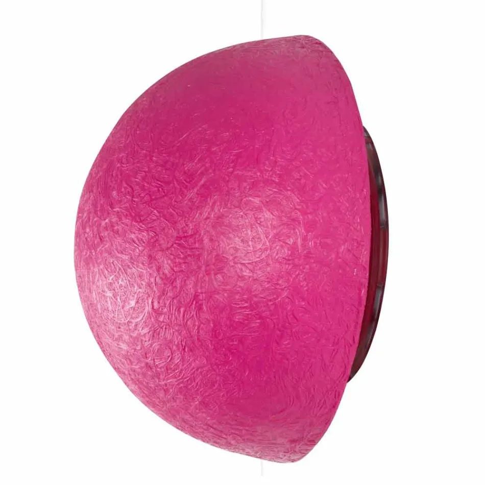 Lámpara de pared de diseño In-es.artdesign Botón en nebulita coloreada viadurini