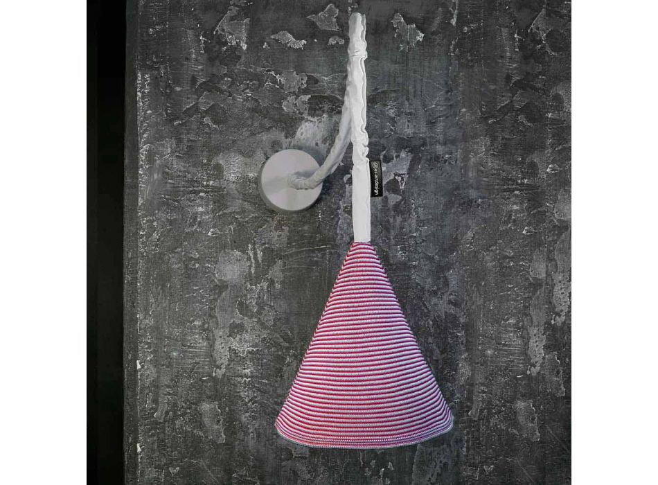 Lámpara de pared de diseño In-es.artdesign Jazz A Stripe colored wool viadurini