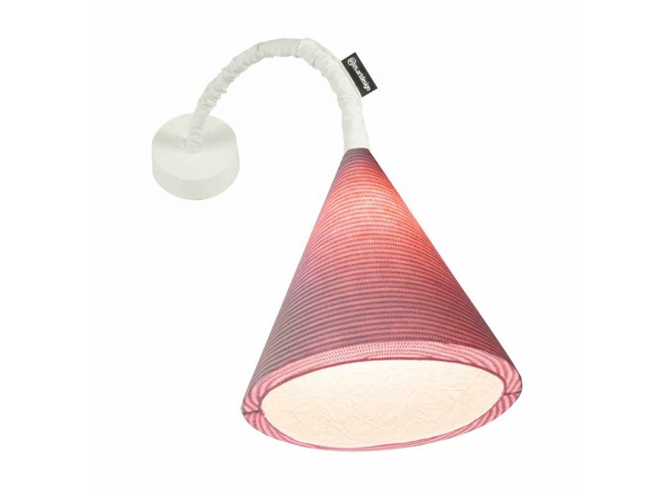 Lámpara de pared de diseño In-es.artdesign Jazz A Stripe colored wool viadurini