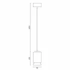 Lámpara de suspensión en cerámica coloreada hecha en Italia Asia. viadurini