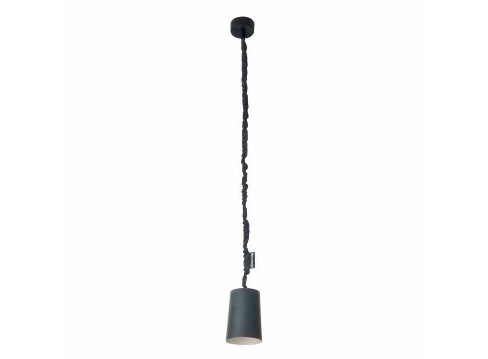 Lámpara de suspensión de diseño In-es.artdesign Paint Resin pizarra viadurini
