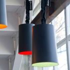 Lámpara de suspensión de diseño In-es.artdesign Paint Resin pizarra viadurini