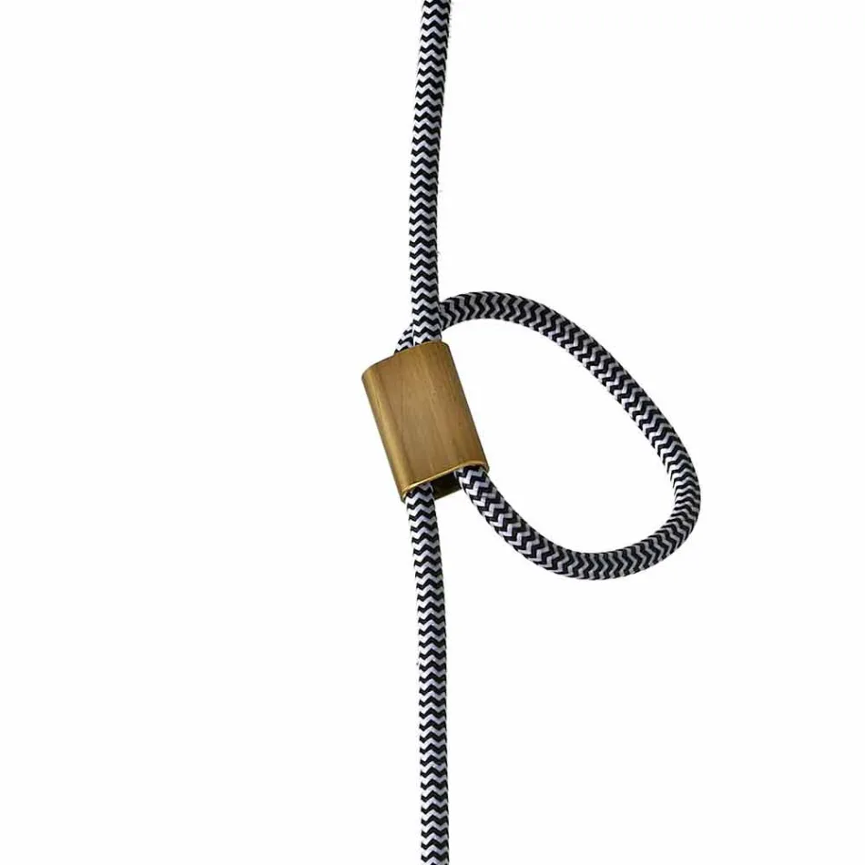 Lámpara de suspensión de diseño en madera y cerámica fabricada en Italia Asia. viadurini