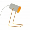 Lámpara de diseño de mesa In-es.artdesign Pintura T efecto concreto.