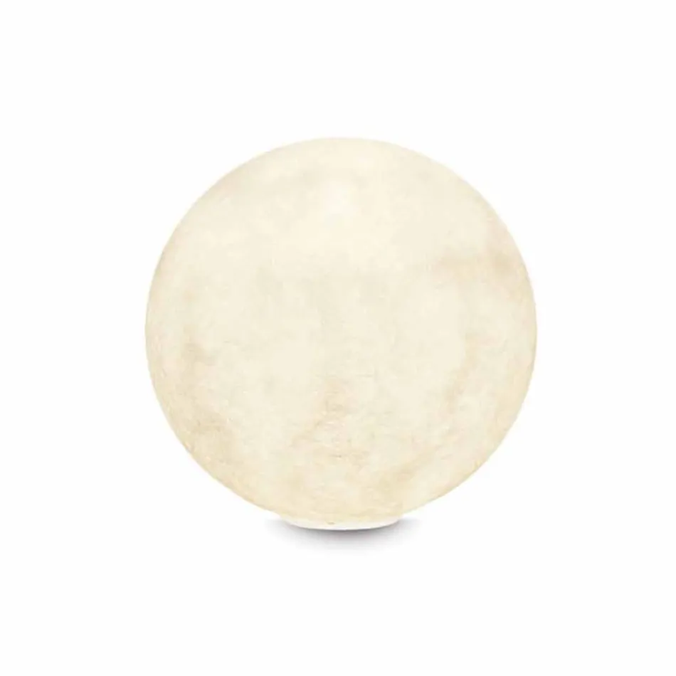 Lámpara de diseño de mesa In-es.artdesign T.moon en nebulita blanca viadurini