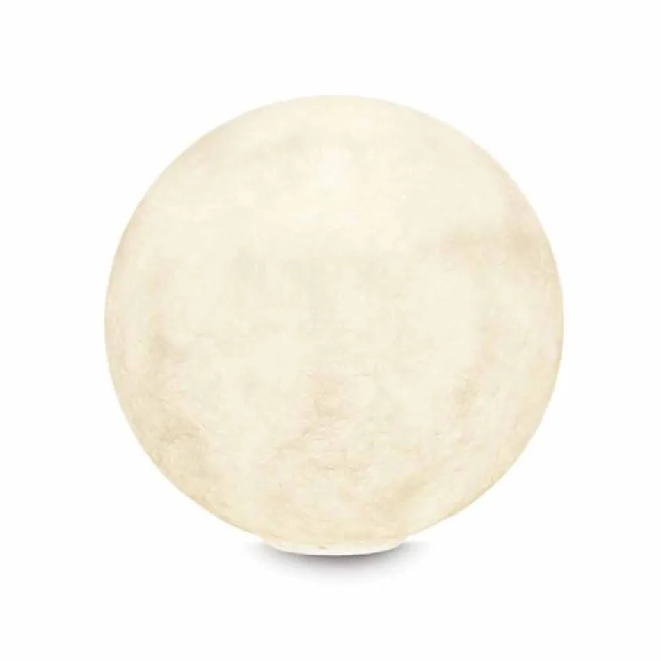 Lámpara de diseño de mesa In-es.artdesign T.moon en nebulita blanca viadurini