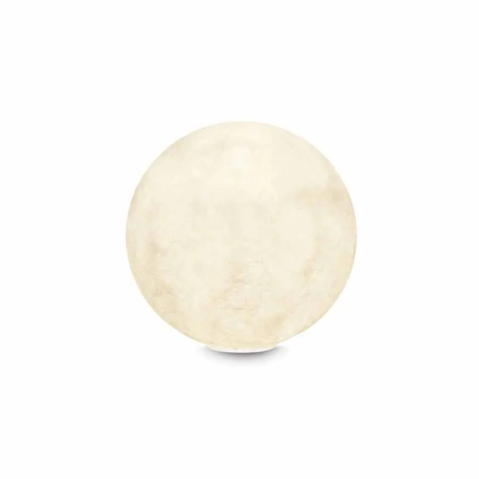 Lámpara de diseño de mesa In-es.artdesign T.moon en nebulita blanca viadurini