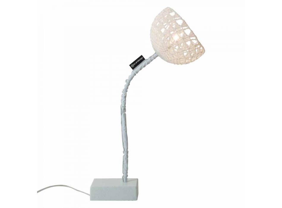 Lámpara de diseño de mesa In-es.artdesign T2 textura tallo flexible viadurini
