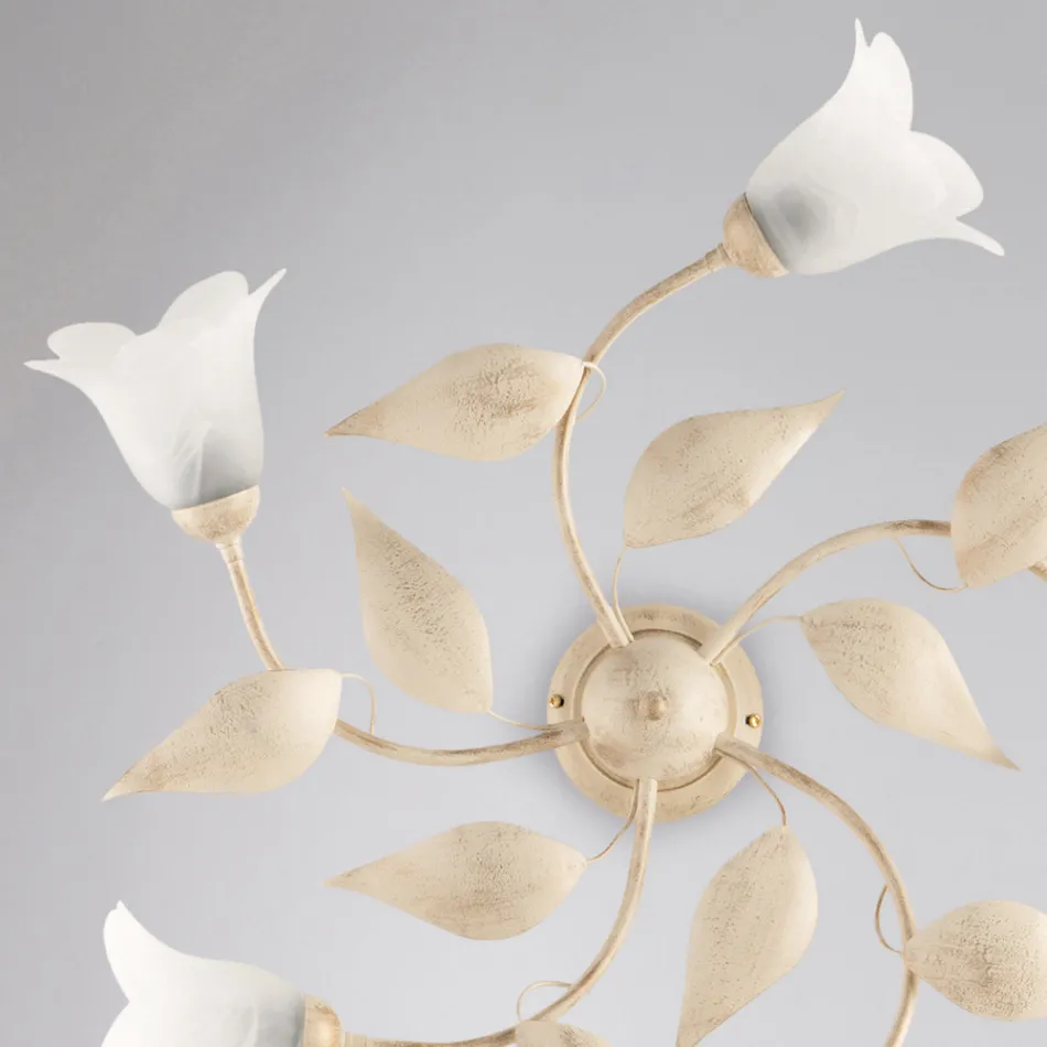 Elegante lámpara de cristal y metal Made in Italy para interiores refinados – Sirio viadurini