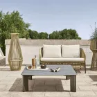 Lámpara de jardín en aluminio y fibra Made in Italy - Cricket de Varaschin viadurini